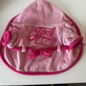 Juicy Couture Light and Dark Pink Dog Hoodie - Rare - lightly used